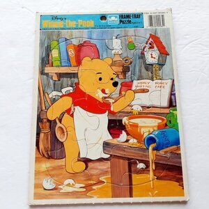Vintage Winnie The Pooh Frame Tray Puzzle 12 Pieces